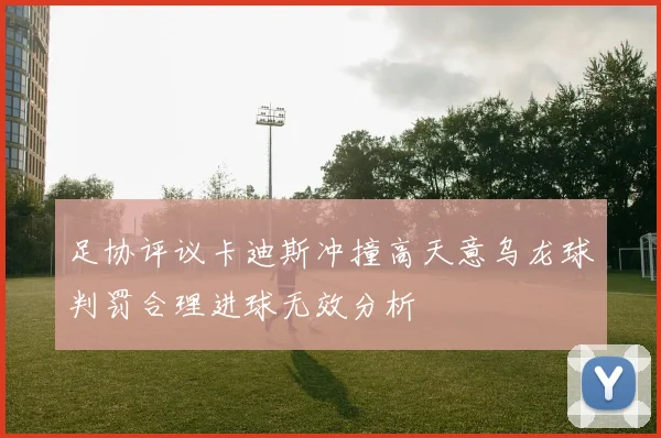 足协评议卡迪斯冲撞高天意乌龙球判罚合理进球无效分析